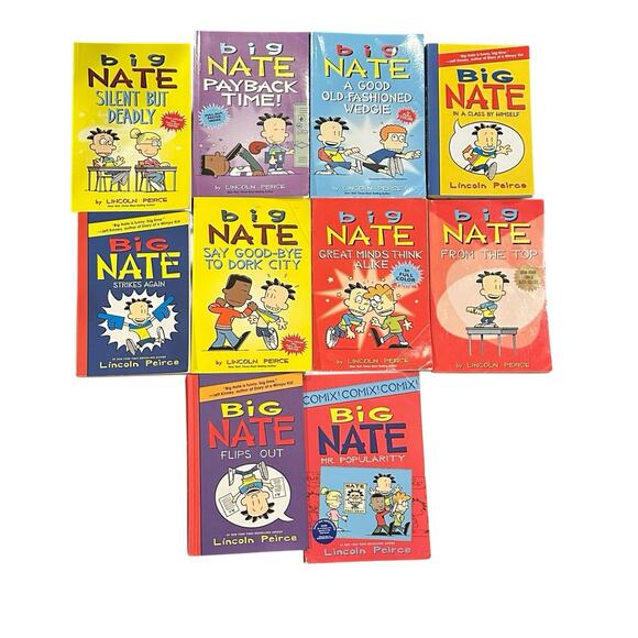 10 Big Nate Lincoln Peirce Chapter Comic Books Lot - Picture 1 of 12